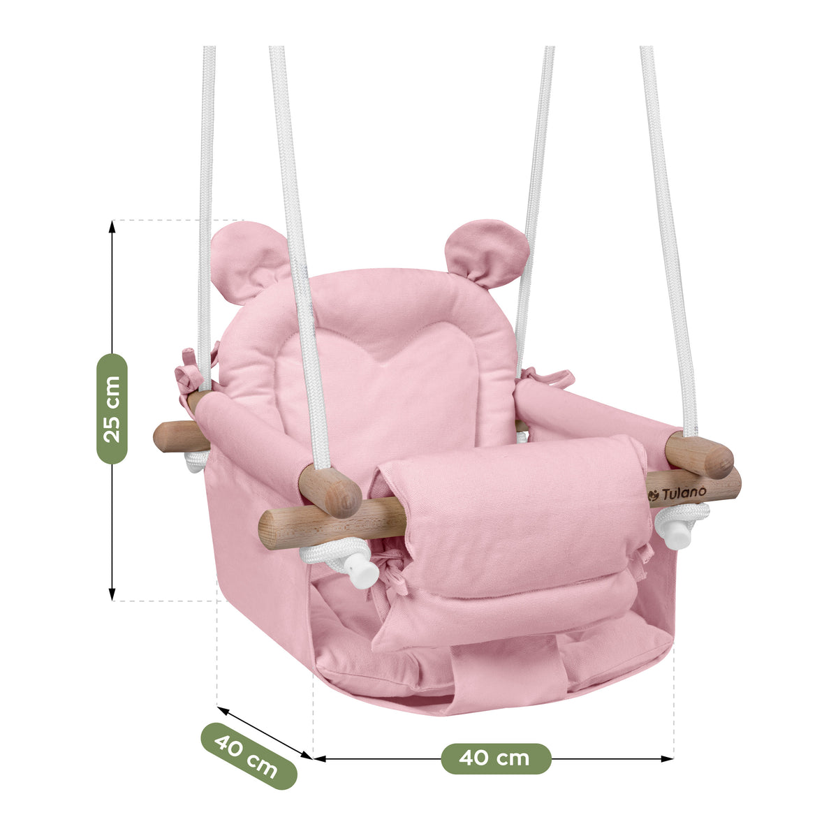 Huśtawka dla dzieci TULANO Hop 30 Pink