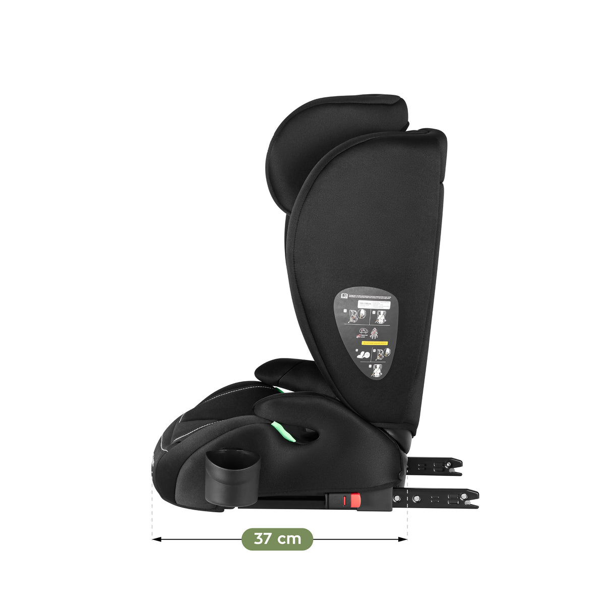 Fotelik samochodowy Tulano Joy 25 Black 100-150cm I-size
