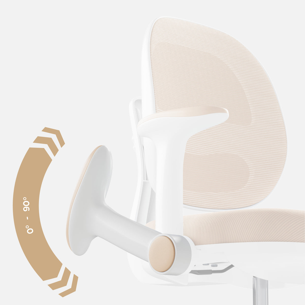 Ergonomiczny fotel do biurka dla dziecka Mark Adler Junior 3.6 Beige