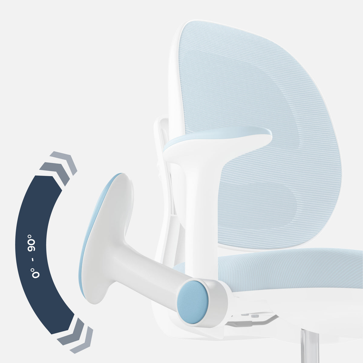 Ergonomiczny fotel do biurka dla dziecka Mark Adler Junior 3.6 Blue