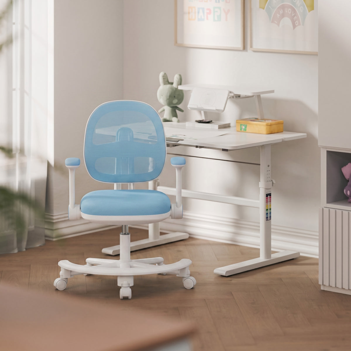 Ergonomiczny fotel do biurka dla dziecka Mark Adler Junior 3.6 Blue