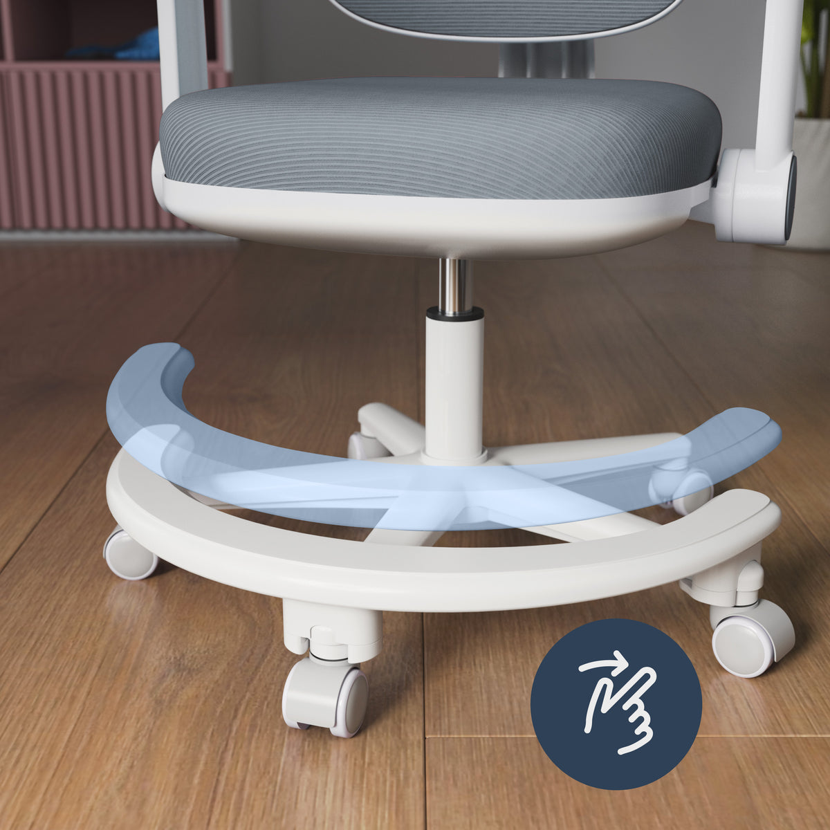 Ergonomiczny fotel do biurka dla dziecka Mark Adler Junior 3.6 Grey