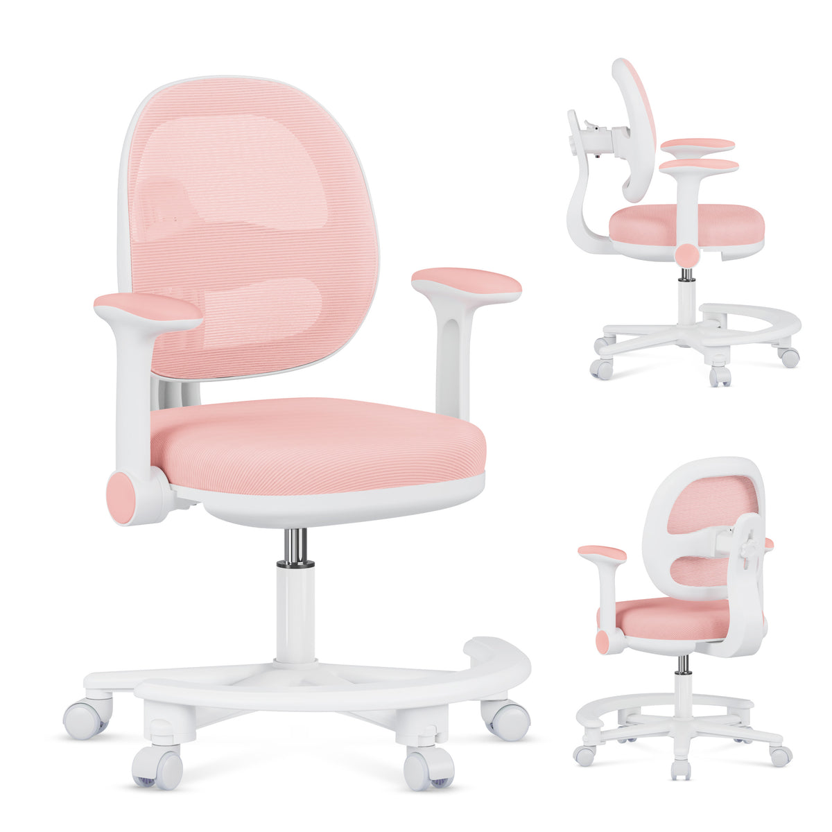 Ergonomiczny fotel do biurka dla dziecka Mark Adler Junior 3.6 Pink