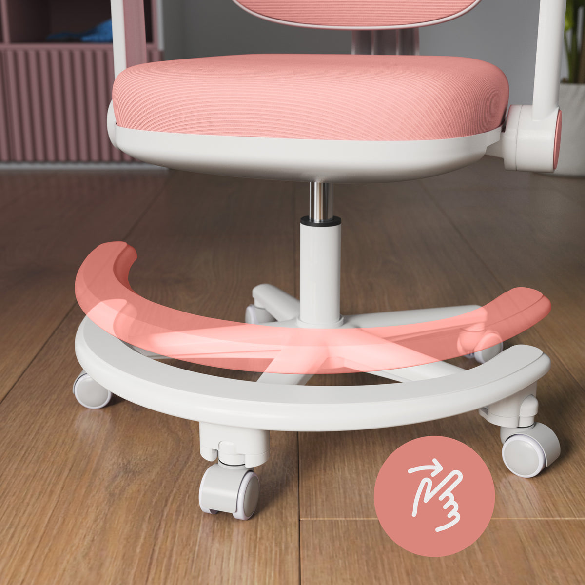 Ergonomiczny fotel do biurka dla dziecka Mark Adler Junior 3.6 Pink