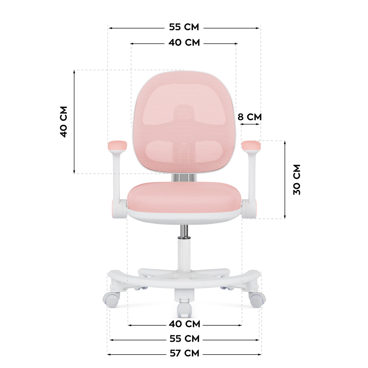 Ergonomiczny fotel do biurka dla dziecka Mark Adler Junior 3.6 Pink