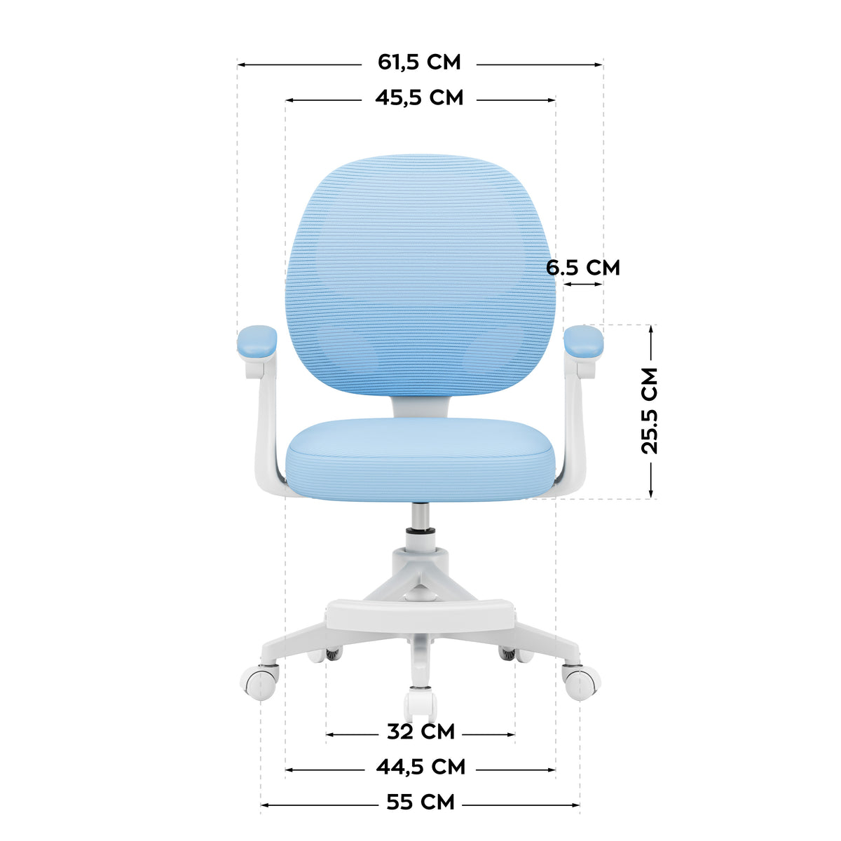 Fotel obrotowy dla dzieci Mark Adler Junior 3.1 Blue