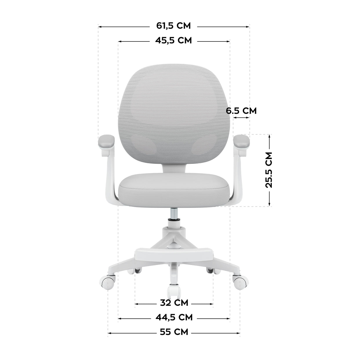 Fotel obrotowy dla dzieci Mark Adler Junior 3.1 Grey