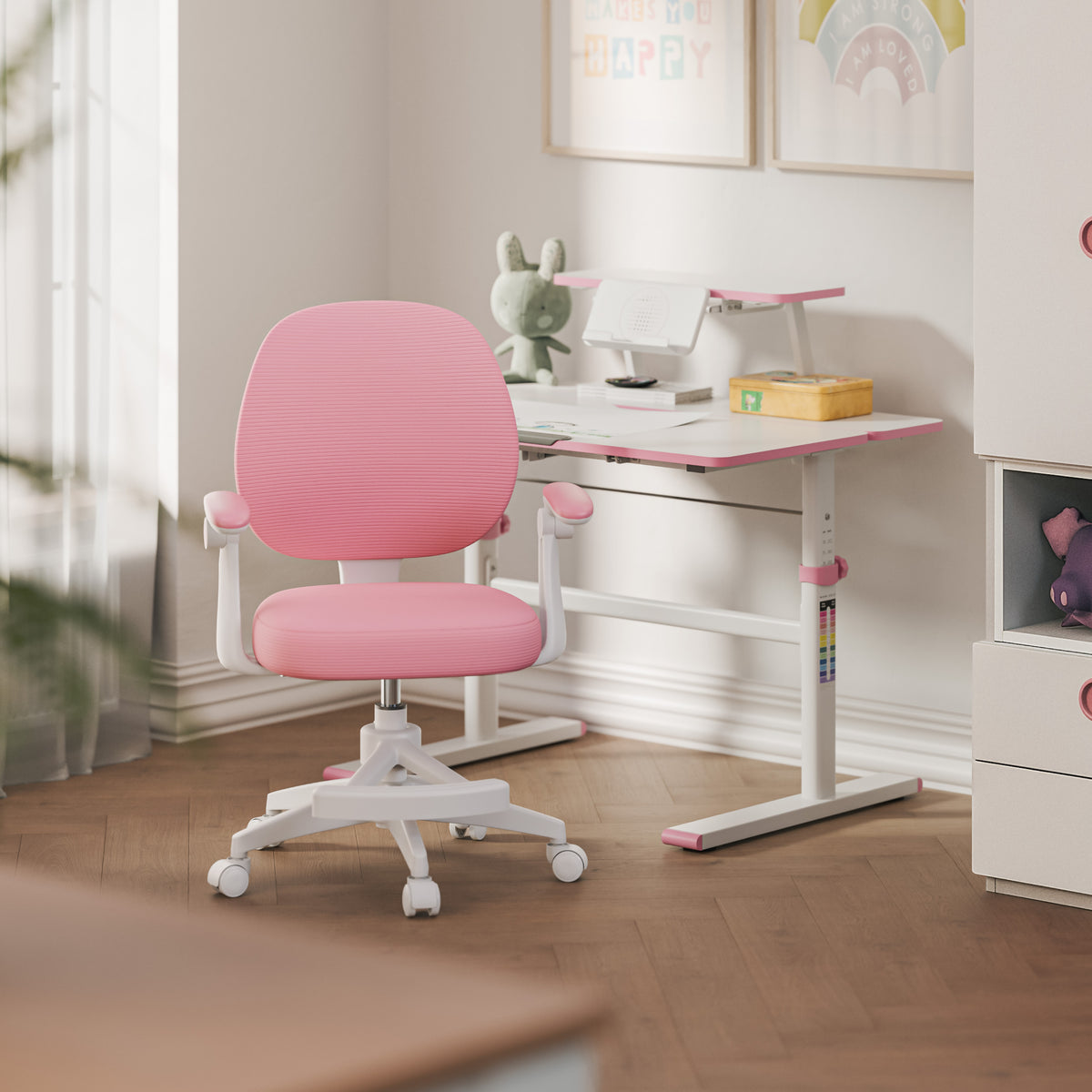 Fotel obrotowy dla dzieci Mark Adler Junior 3.1 Pink