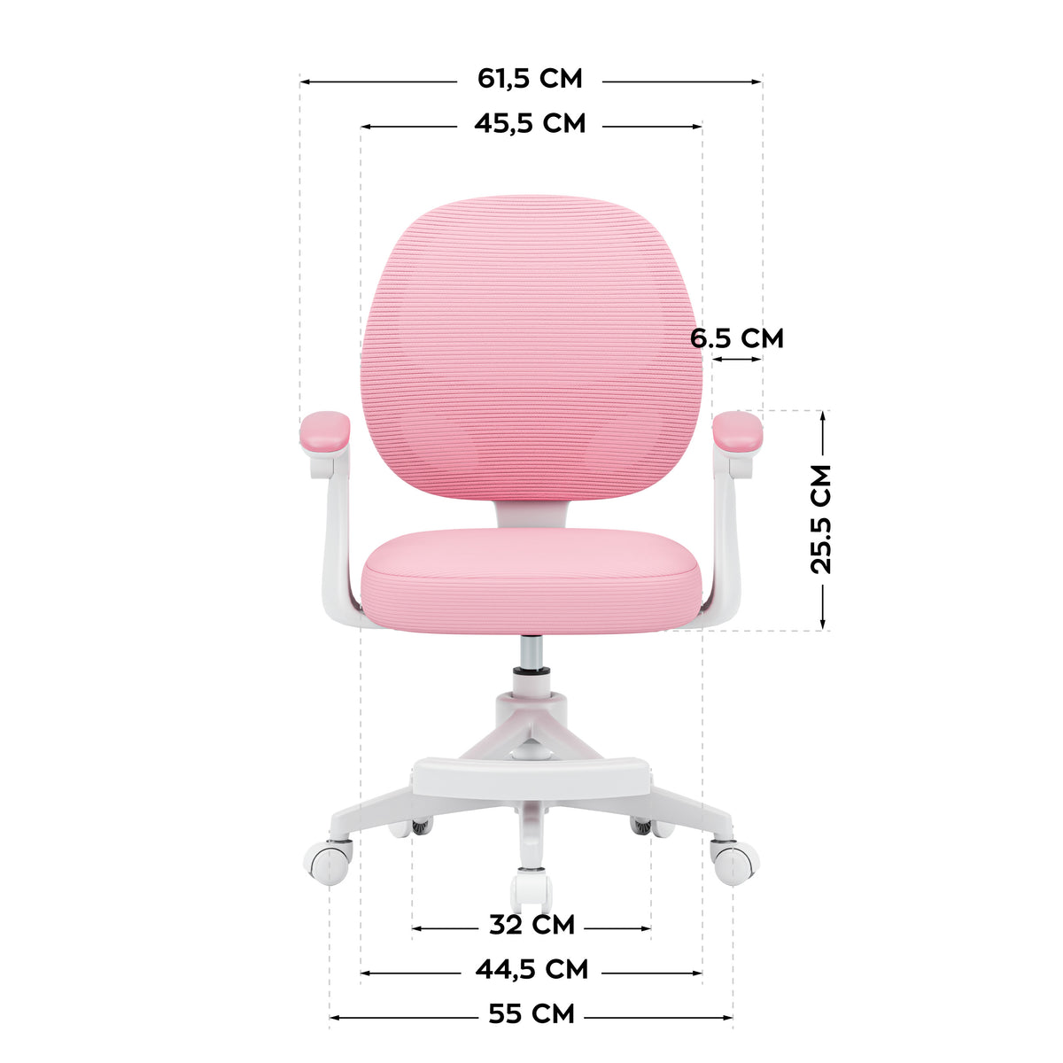 Fotel obrotowy dla dzieci Mark Adler Junior 3.1 Pink