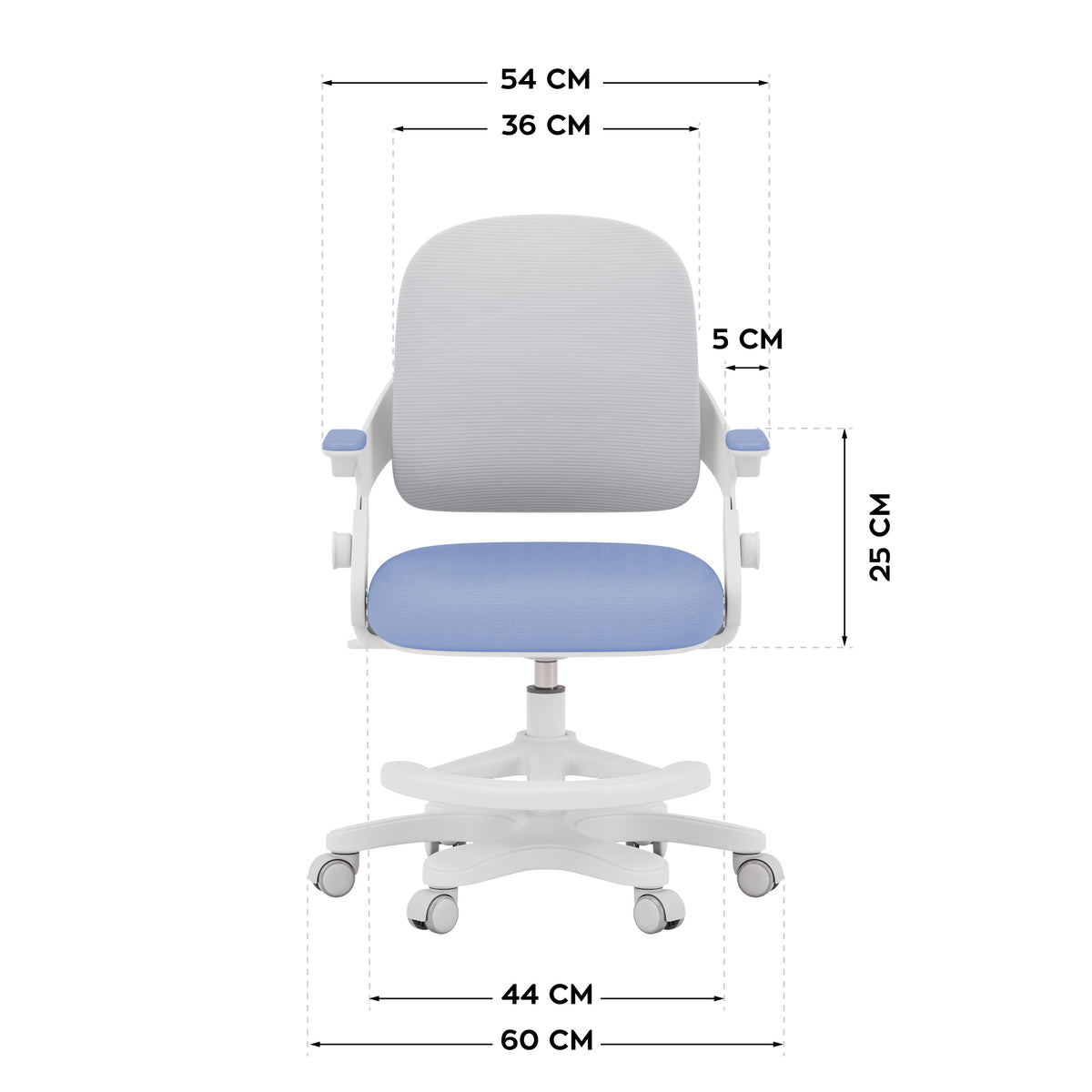 Fotel do biurka dla dziecka Mark Adler Junior 4.3 Blue-grey