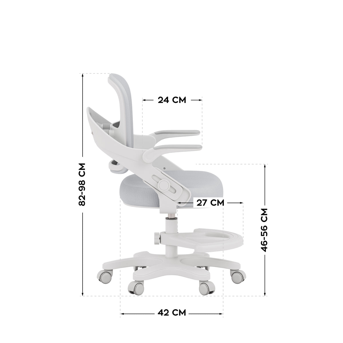 Fotel do biurka dla dziecka Mark Adler Junior 4.3 Grey