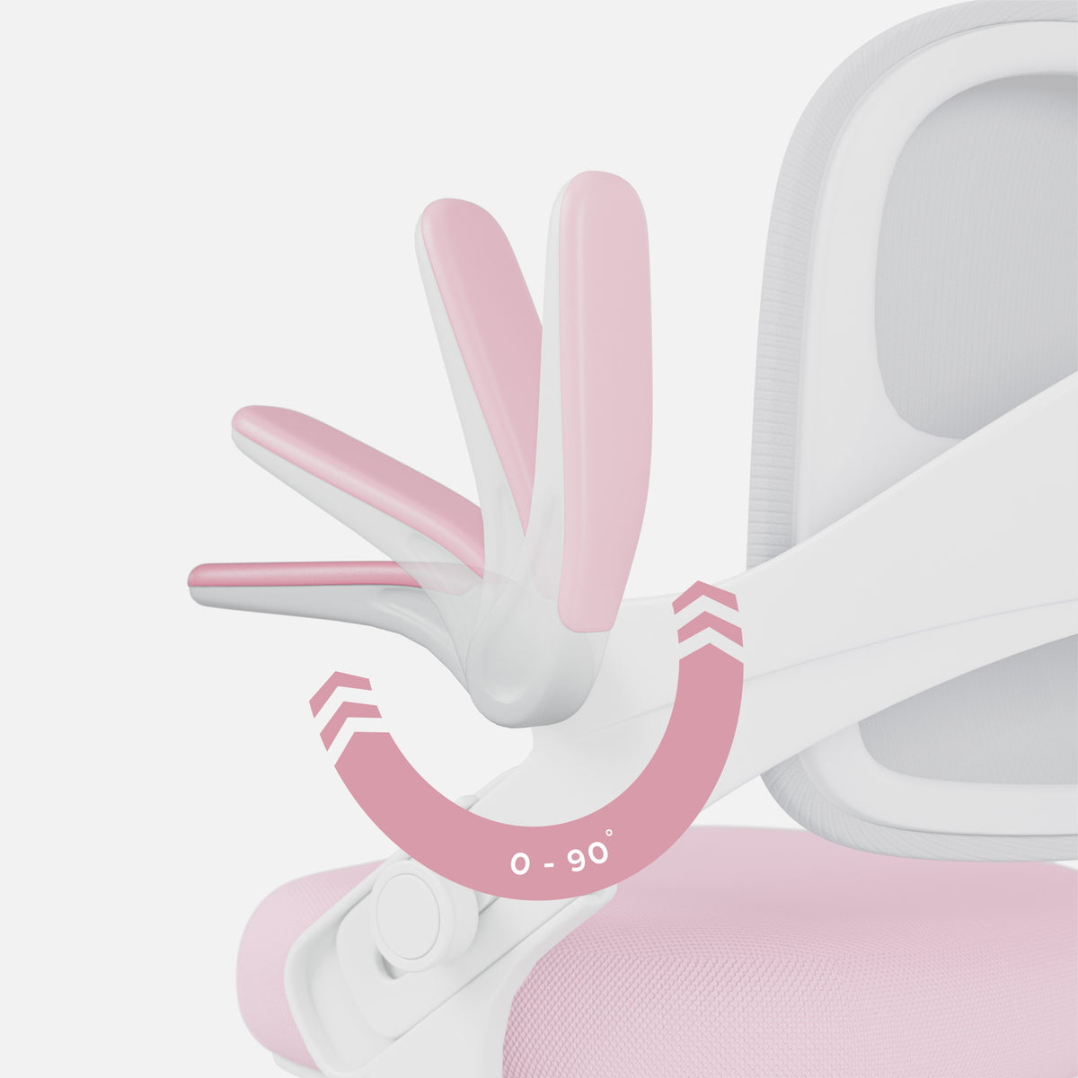 OUTLET Fotel do biurka dla dziecka Mark Adler Junior 4.3 Pink-grey