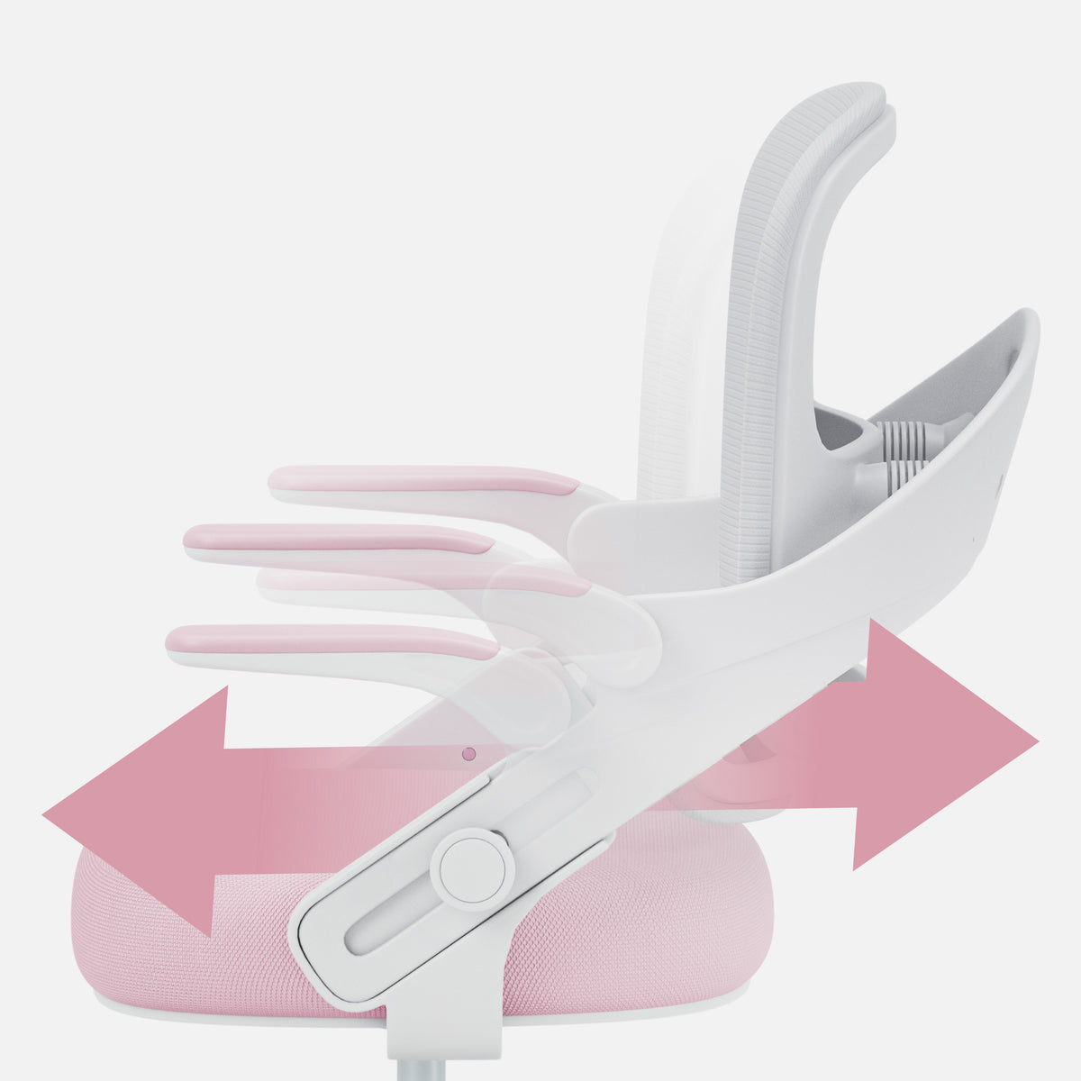 OUTLET Fotel do biurka dla dziecka Mark Adler Junior 4.3 Pink-grey