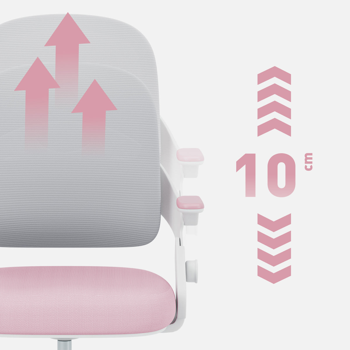 OUTLET Fotel do biurka dla dziecka Mark Adler Junior 4.3 Pink-grey