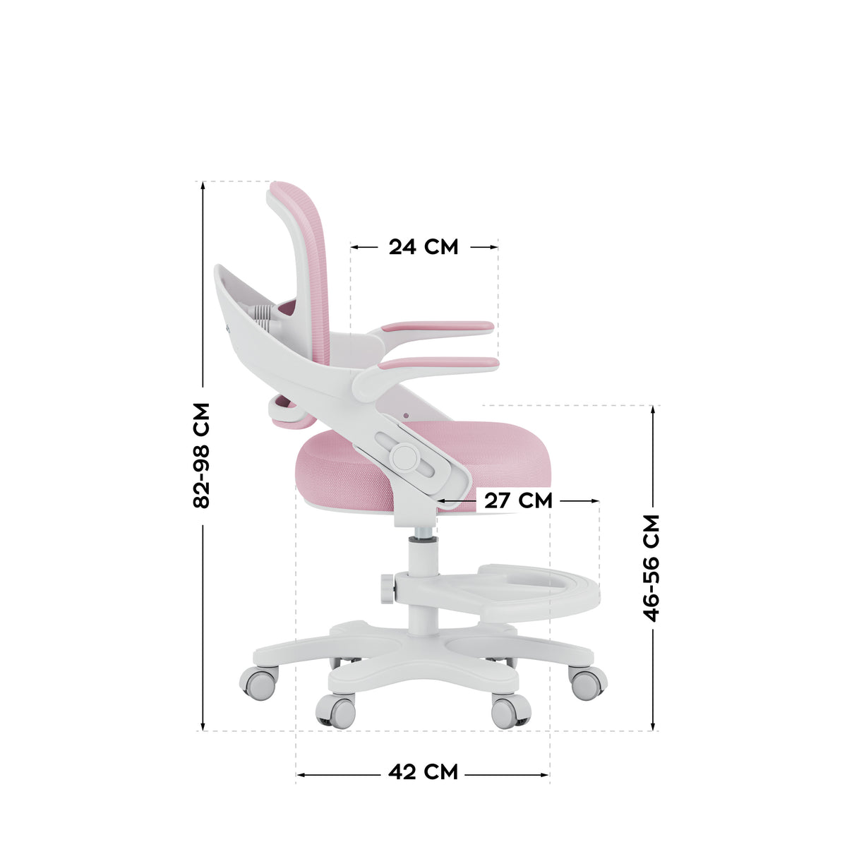 Fotel do biurka dla dziecka Mark Adler Junior 4.3 Pink