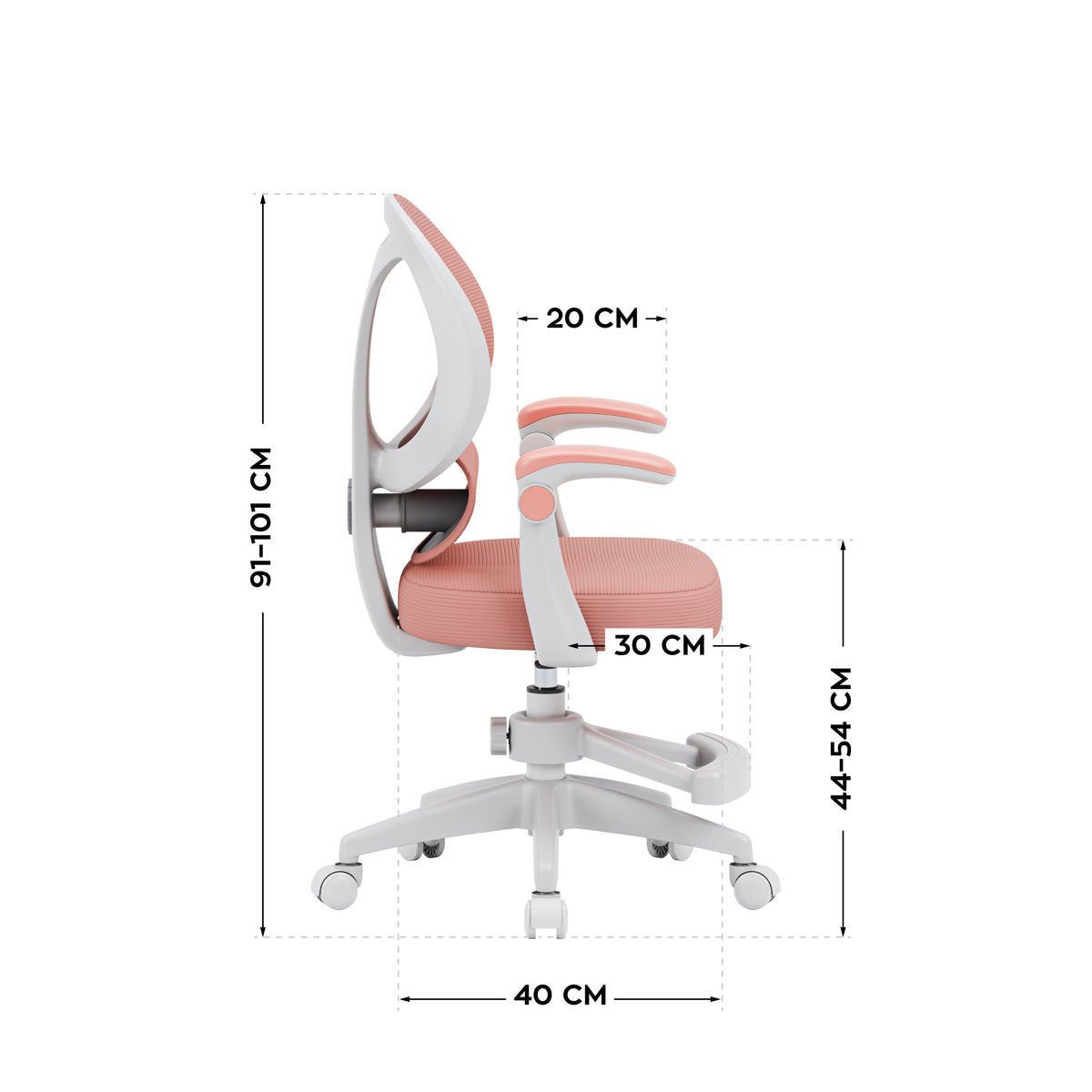 Fotel regulowany dla dziecka Mark Adler Junior 4.5 Pink