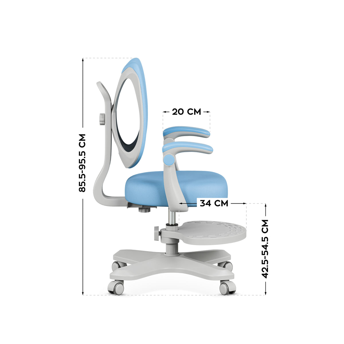 Ergonomiczny fotel dla dzieci Mark Adler Junior 4.6 Blue