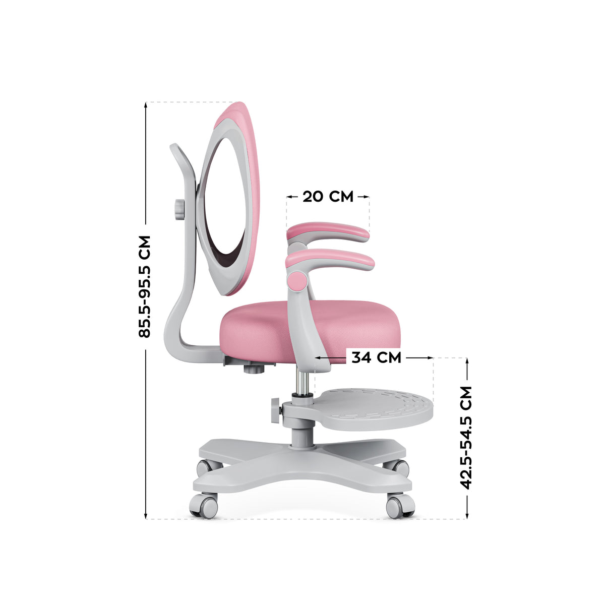Ergonomiczny fotel dla dzieci Mark Adler Junior 4.6 Pink