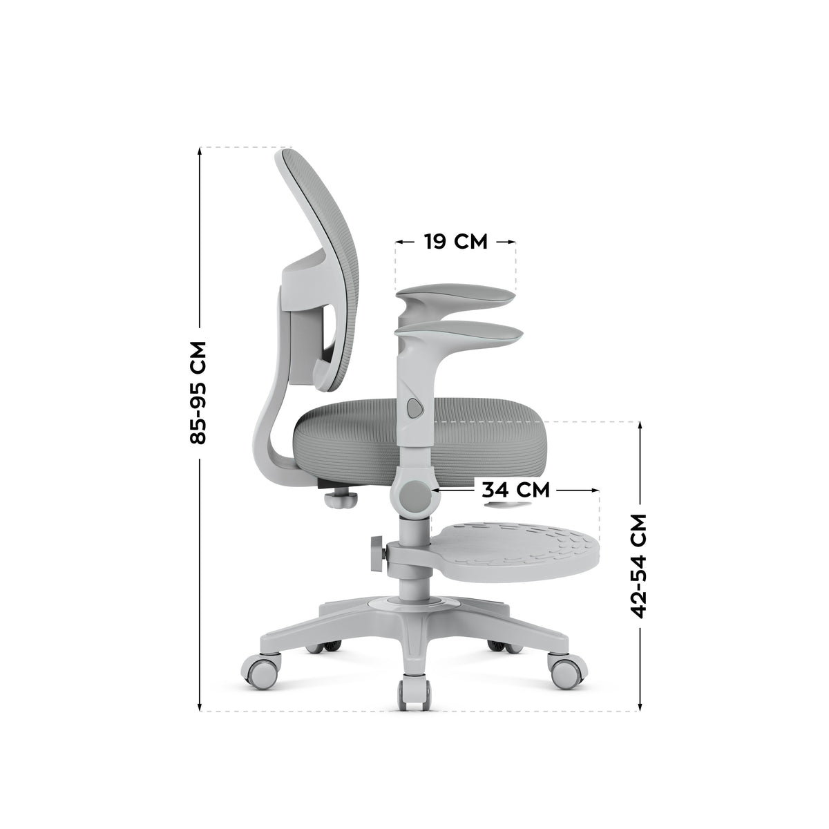 OUTLET Fotel regulowany dla dziecka Mark Adler Junior 5.0 Grey