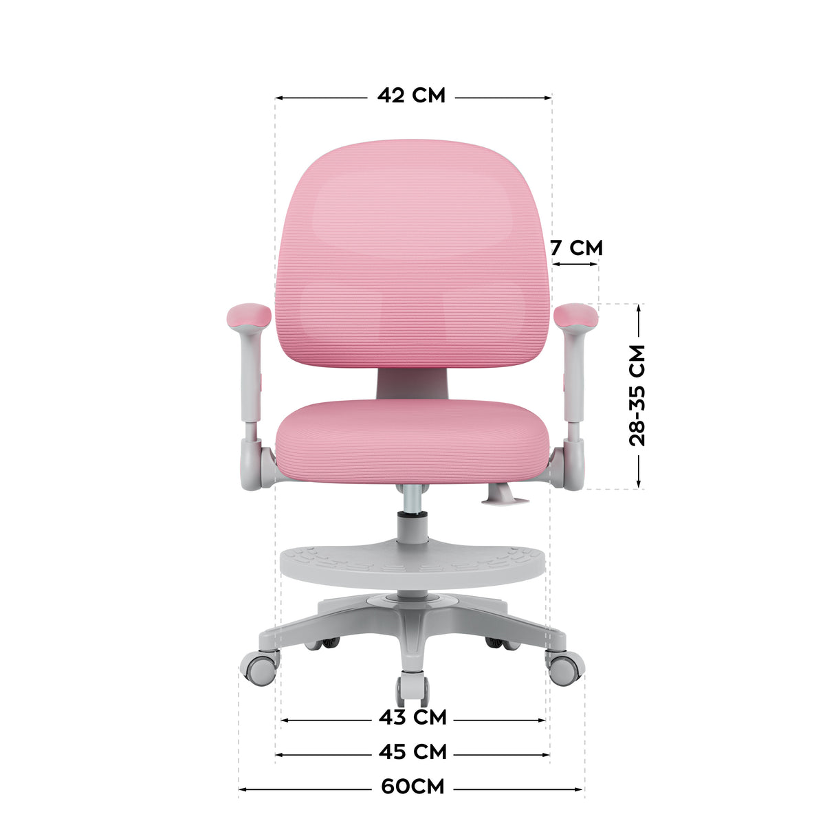 Fotel regulowany dla dziecka Mark Adler Junior 5.0 Pink