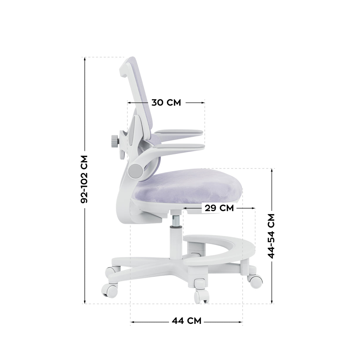 Fotel do biurka dla dziecka Mark Adler Junior 5.7 Purple