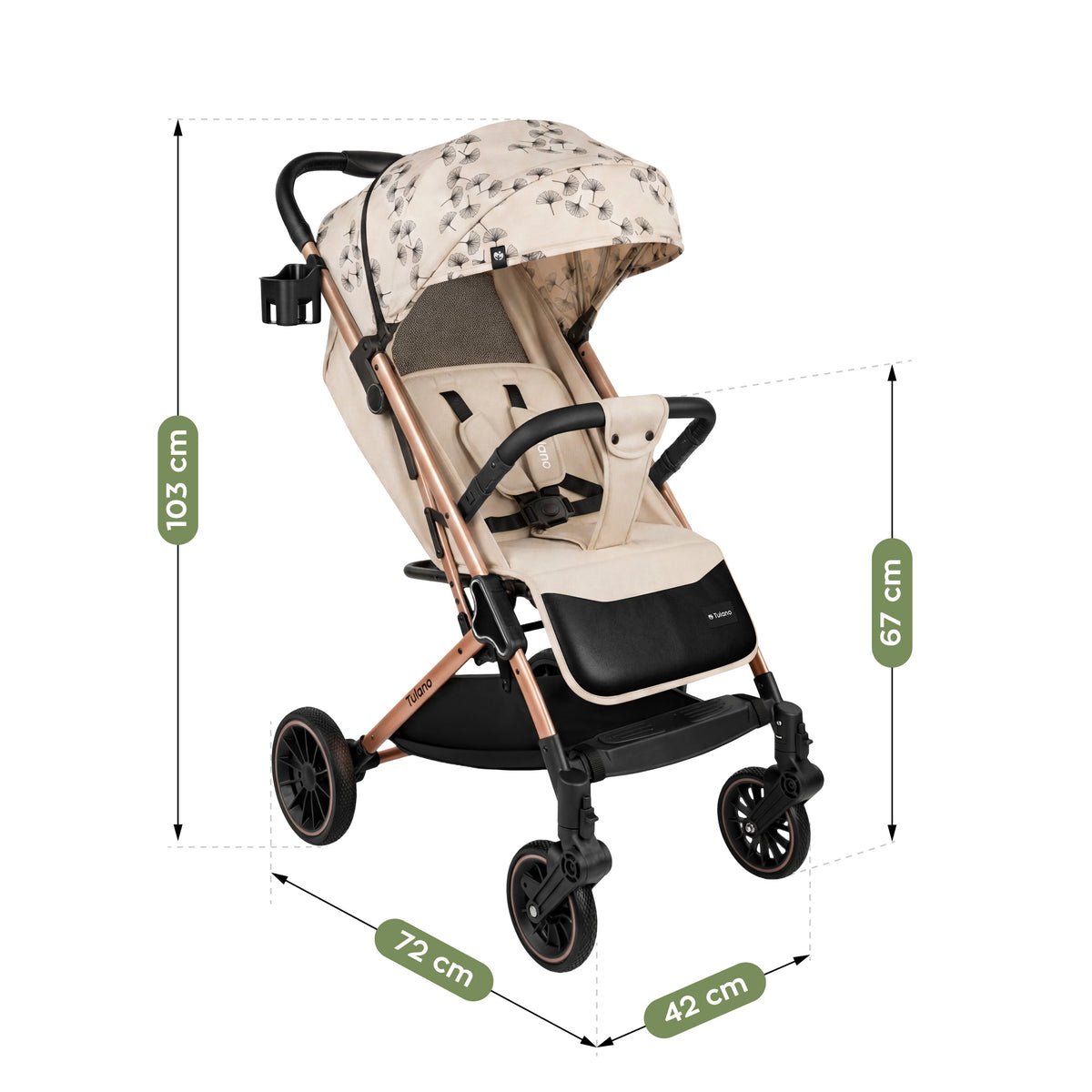 Wózek spacerowy Tulano Lagos 35 Beige Gold