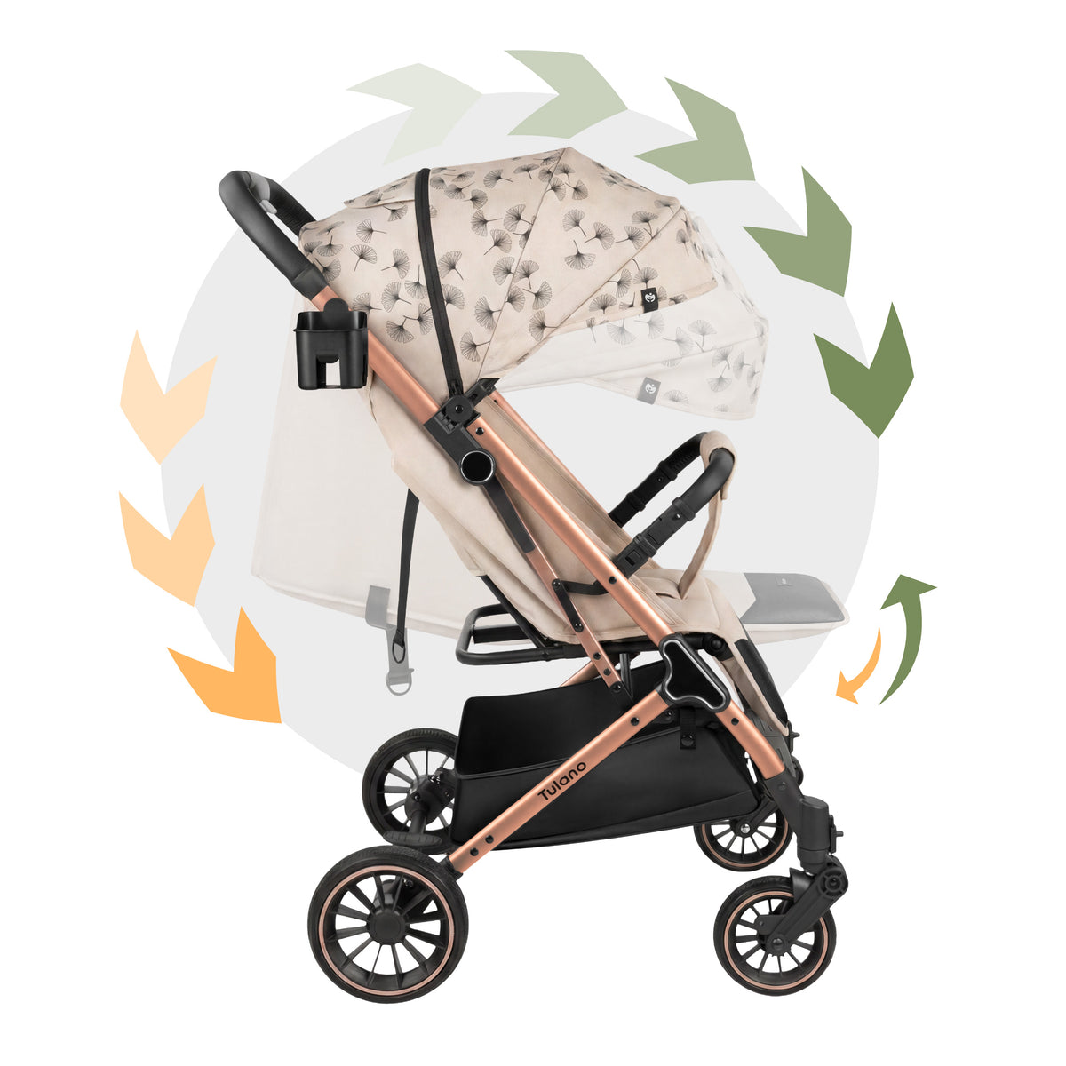 Wózek spacerowy Tulano Lagos 35 Beige Gold