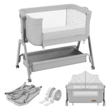 Łóżeczko dostawne 3w1 Tulano Dream 50 Light-Grey