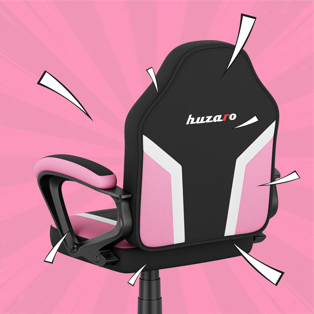 Fotel Gamingowy dla dziecka HUZARO RANGER 1.0 Pink Mesh