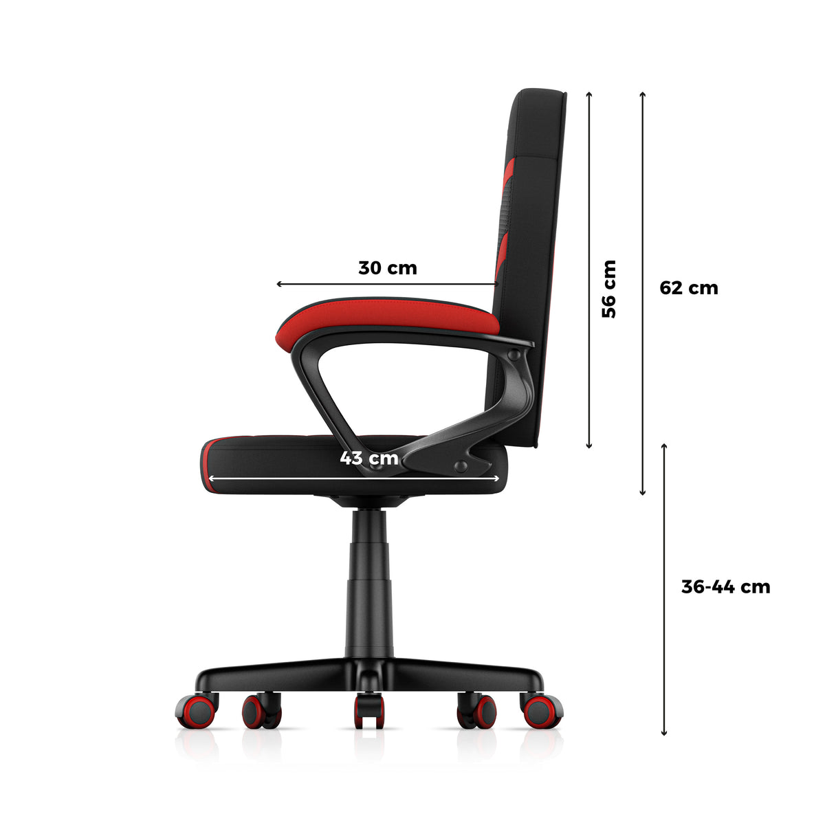 Fotel Gamingowy dla dziecka HUZARO RANGER 1.0 Red Mesh