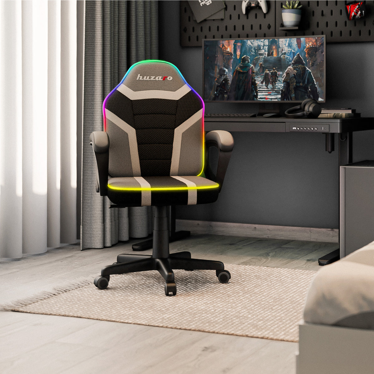 Fotel gamingowy dla dziecka Huzaro Ranger 1.0 RGB