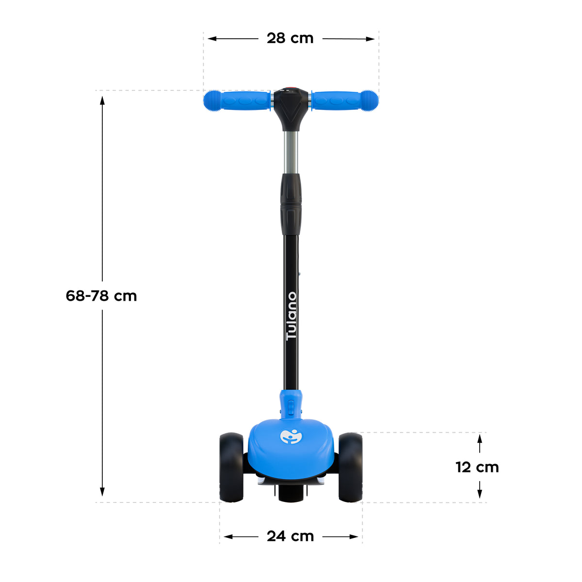 Hulajnoga balansowa dla dzieci LED Rookie 15 Blue