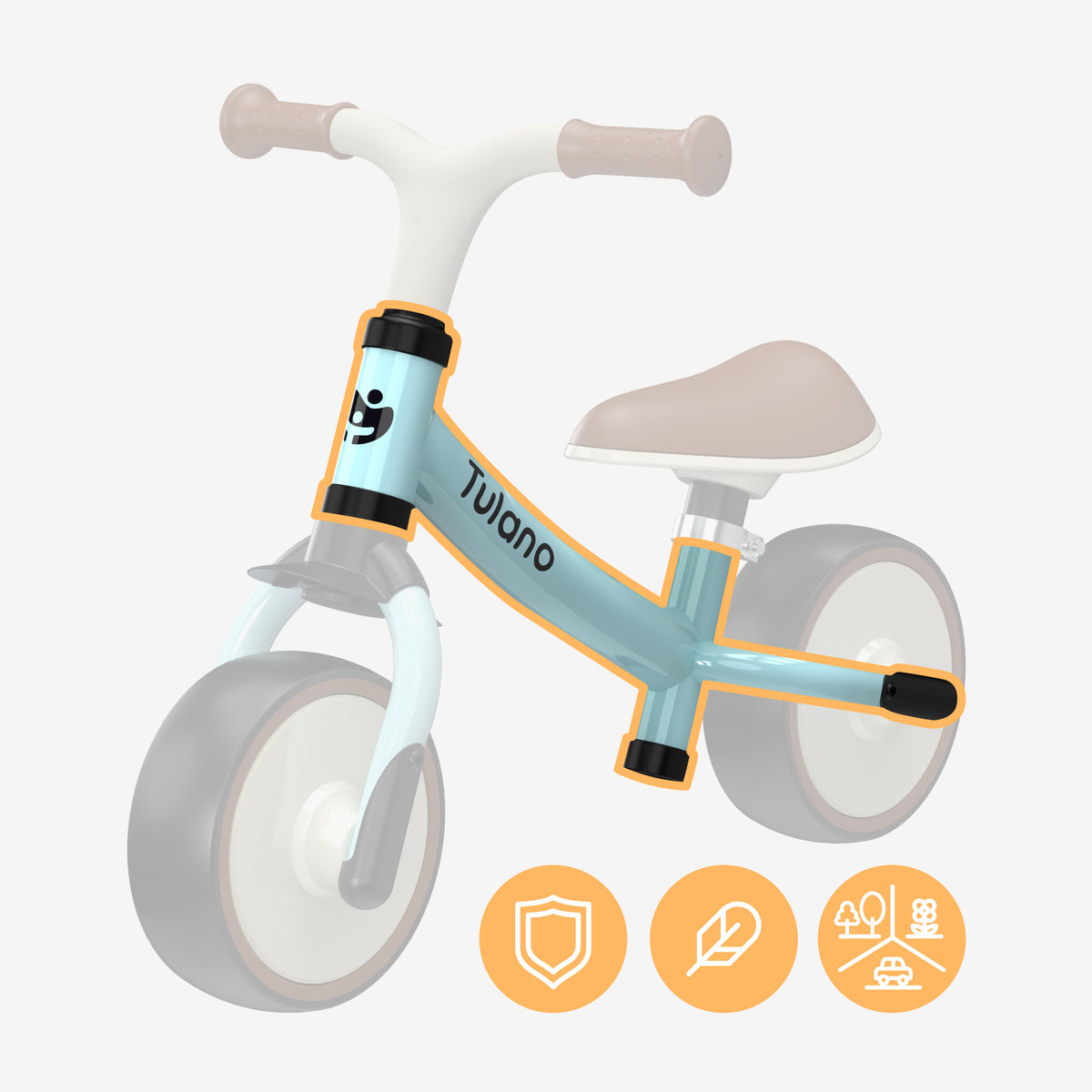 Rowerek biegowy Tulano Scout 15 Blue