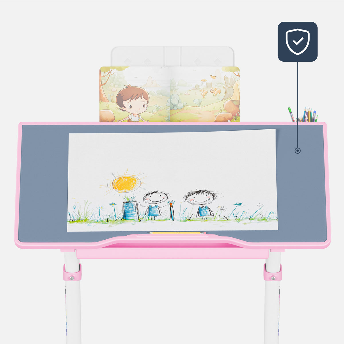 Ergonomiczne biurko dla dziecka Mark Adler Study 3.0 Pink 66 cm