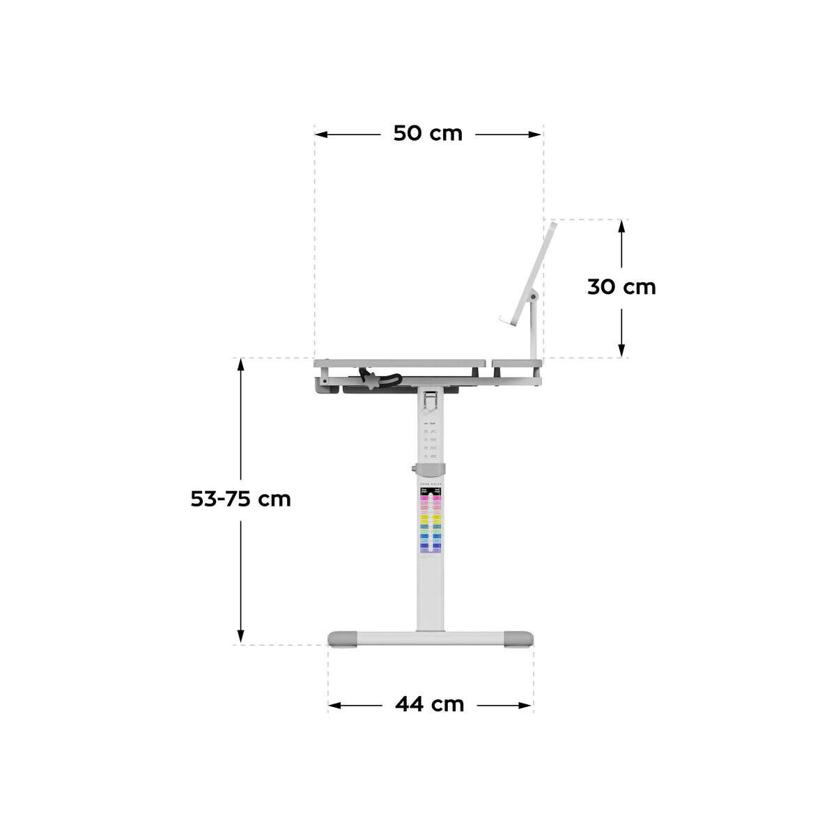 Ergonomiczne biurko dla dziecka Mark Adler Study 3.0 66 cm