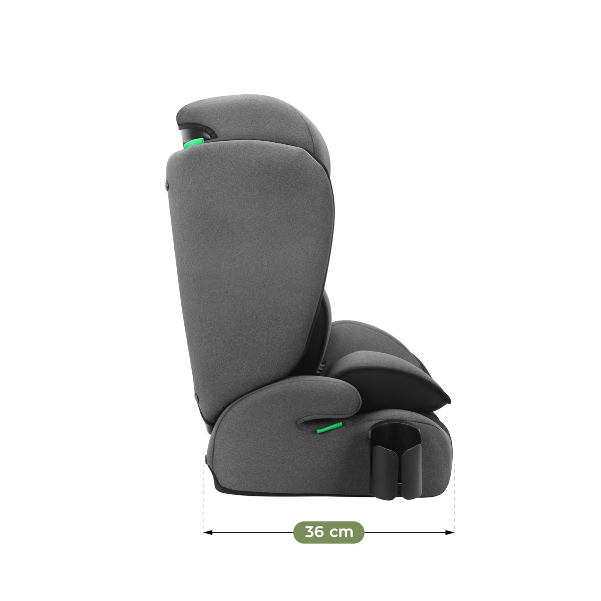 Fotelik samochodowy Tulano Zooma 25 Grey - Black 76 -150cm I-Size