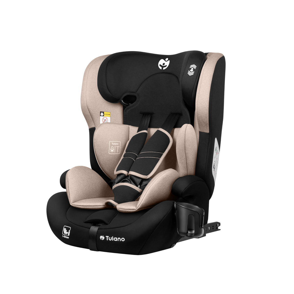 Fotelik samochodowy Tulano 76-150 cm Zooma 45 Beige I-Size