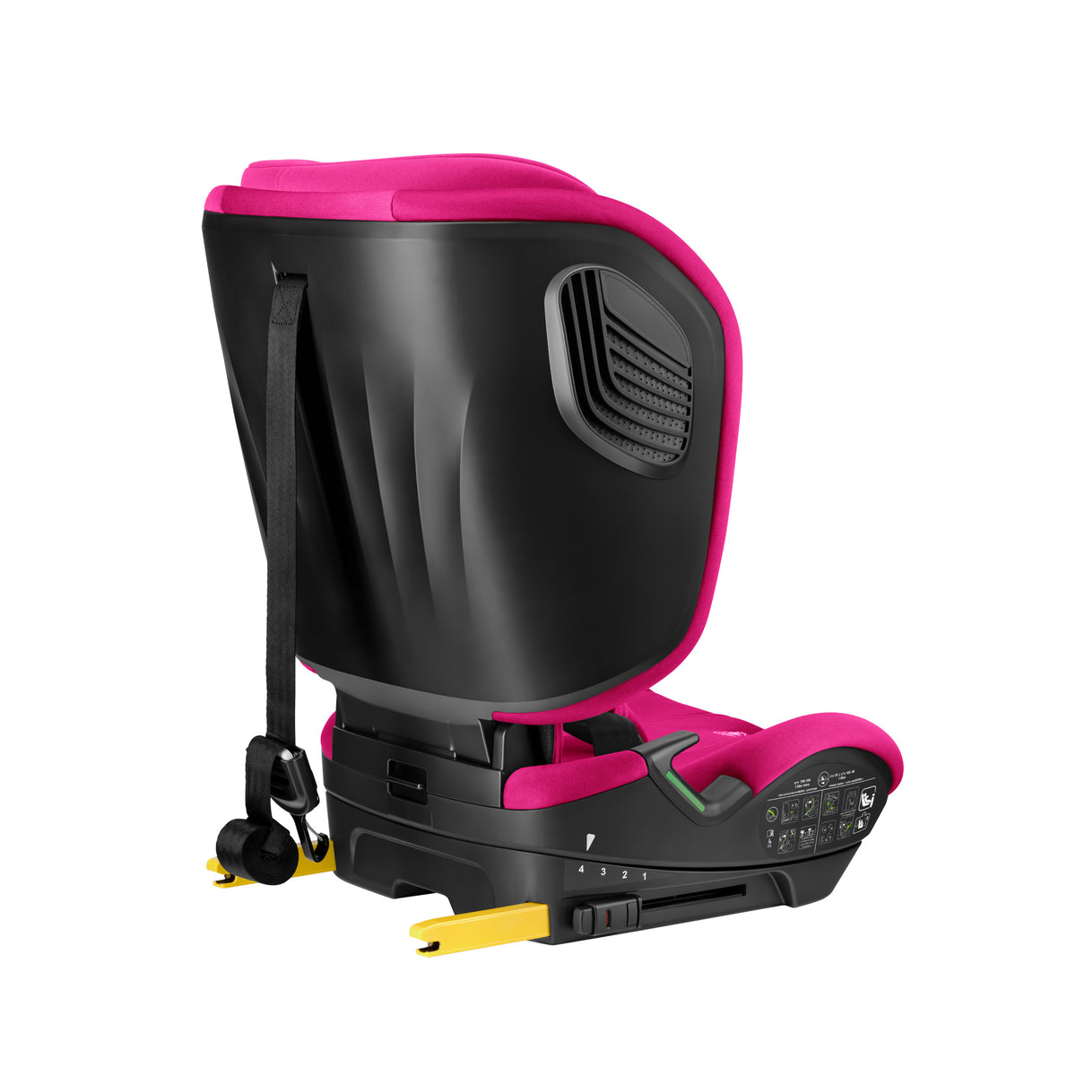 Fotelik samochodowy Tulano 76-105 cm Zooma 55 Crazy Pink