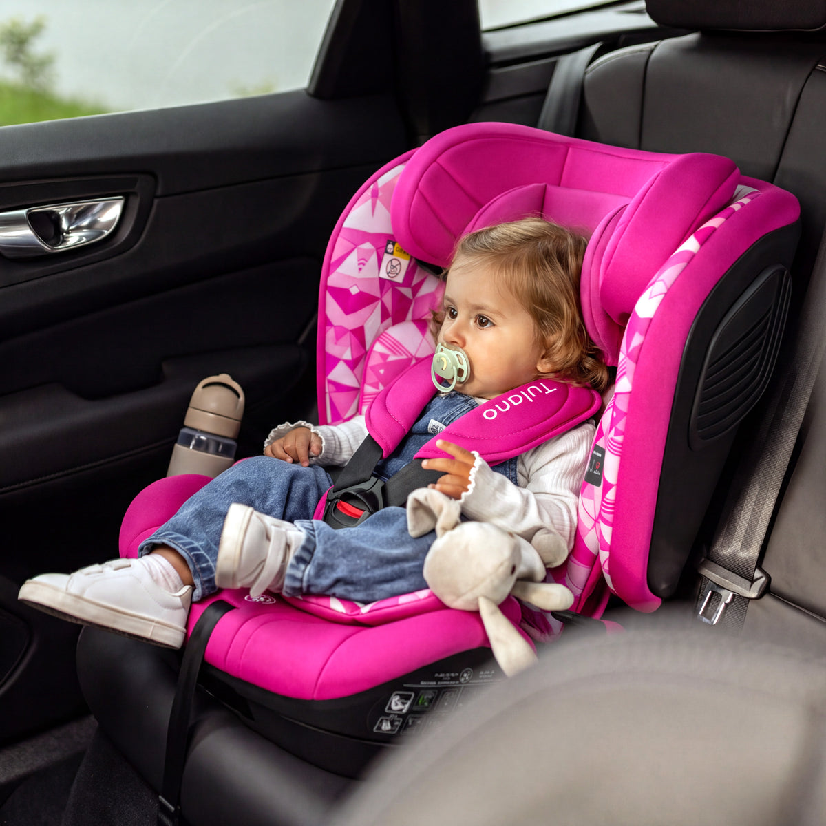 Fotelik samochodowy Tulano 76-105 cm Zooma 55 Crazy Pink