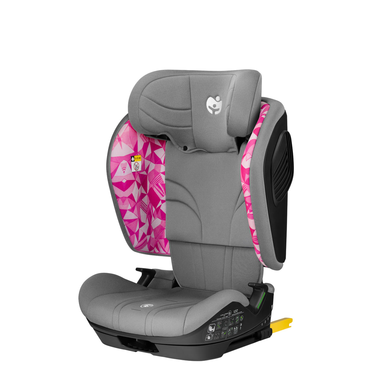 Fotelik samochodowy Tulano 76-105 cm Zooma 55 Grey-Pink